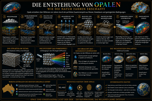 Die Entstehung von Opalen: Wie die Natur Farben erschafft - Masterpiece Opals Store