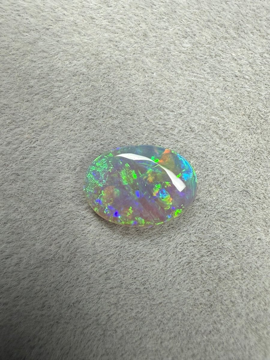 0.8ct Top Gem Solid Dark Crystal Opal - Masterpiece Opals Store