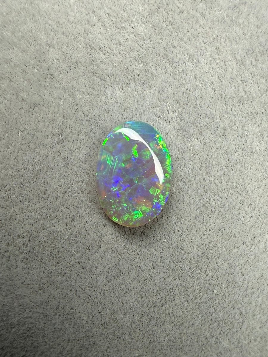 0.8ct Top Gem Solid Dark Crystal Opal - Masterpiece Opals Store