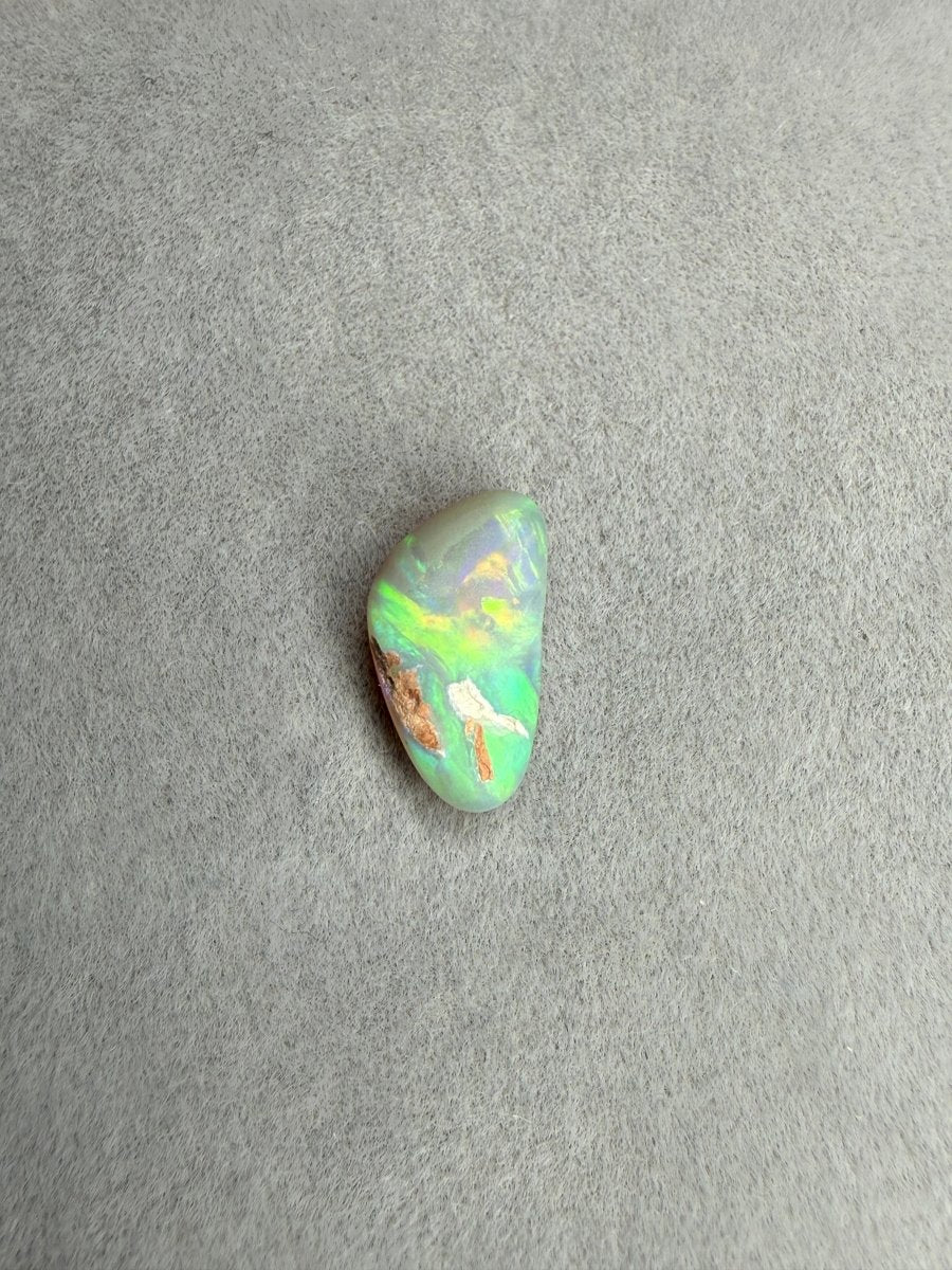 1.5ct Solid Dark Opal Multicolor – Freiform - Masterpiece Opals Store