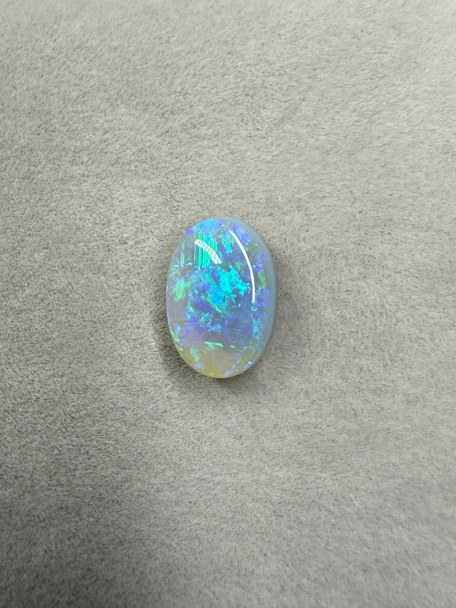 3.3ct Solid Dark Opal – Ovale Form - Masterpiece Opals Store