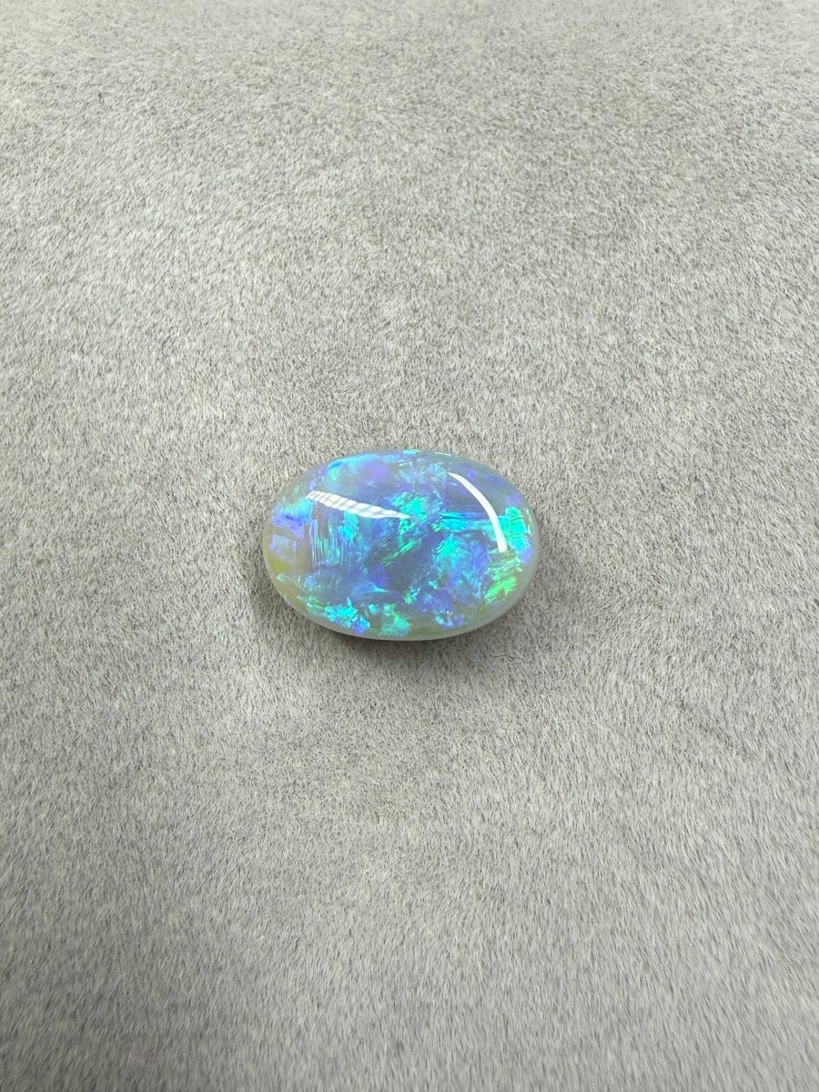3.3ct Solid Dark Opal – Ovale Form - Masterpiece Opals Store
