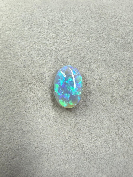 3.3ct Solid Dark Opal – Ovale Form - Masterpiece Opals Store