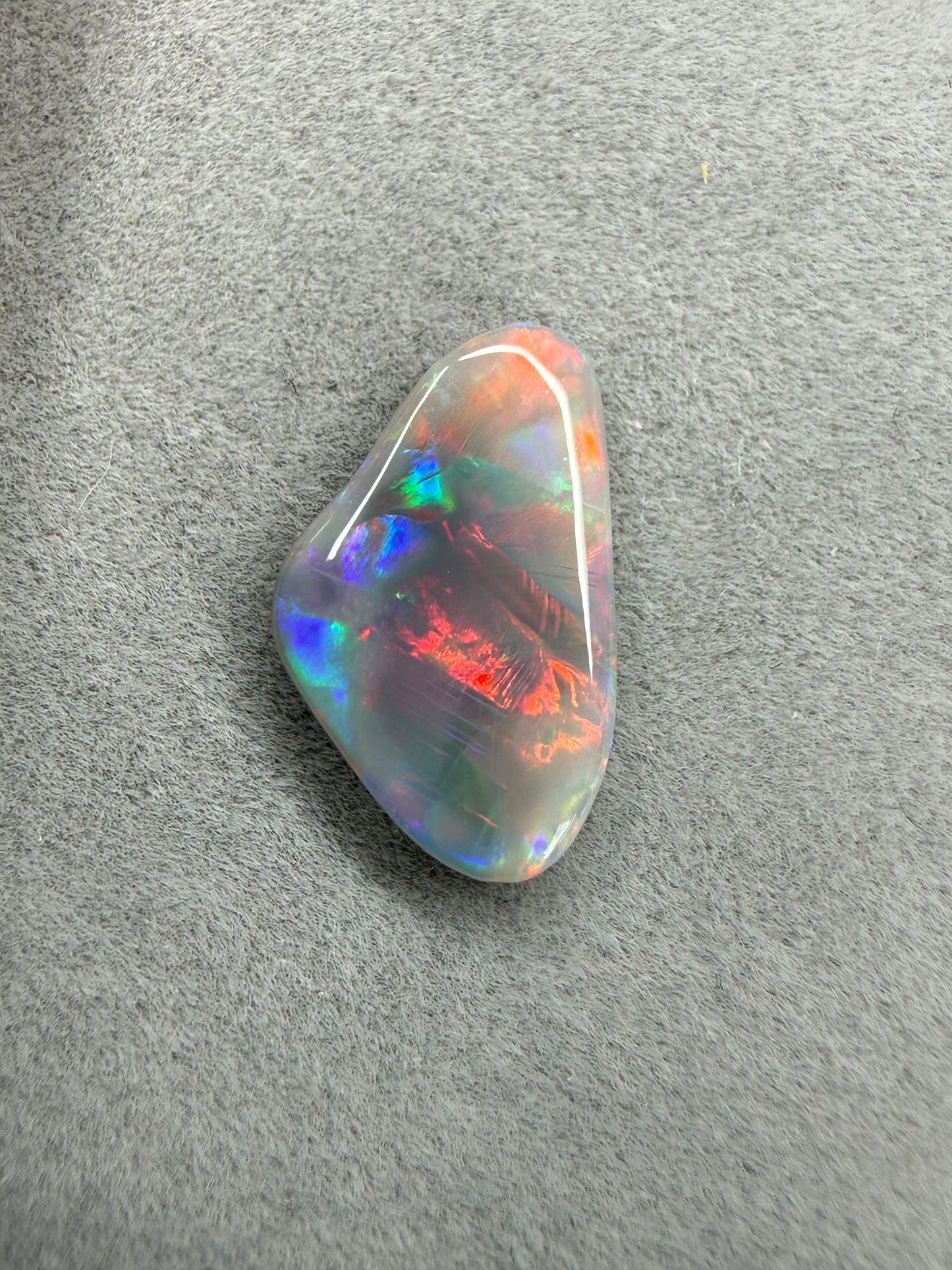 Masterpiece Opals Store Solid Dark Opal Multicolour auf grauem Hintergrund