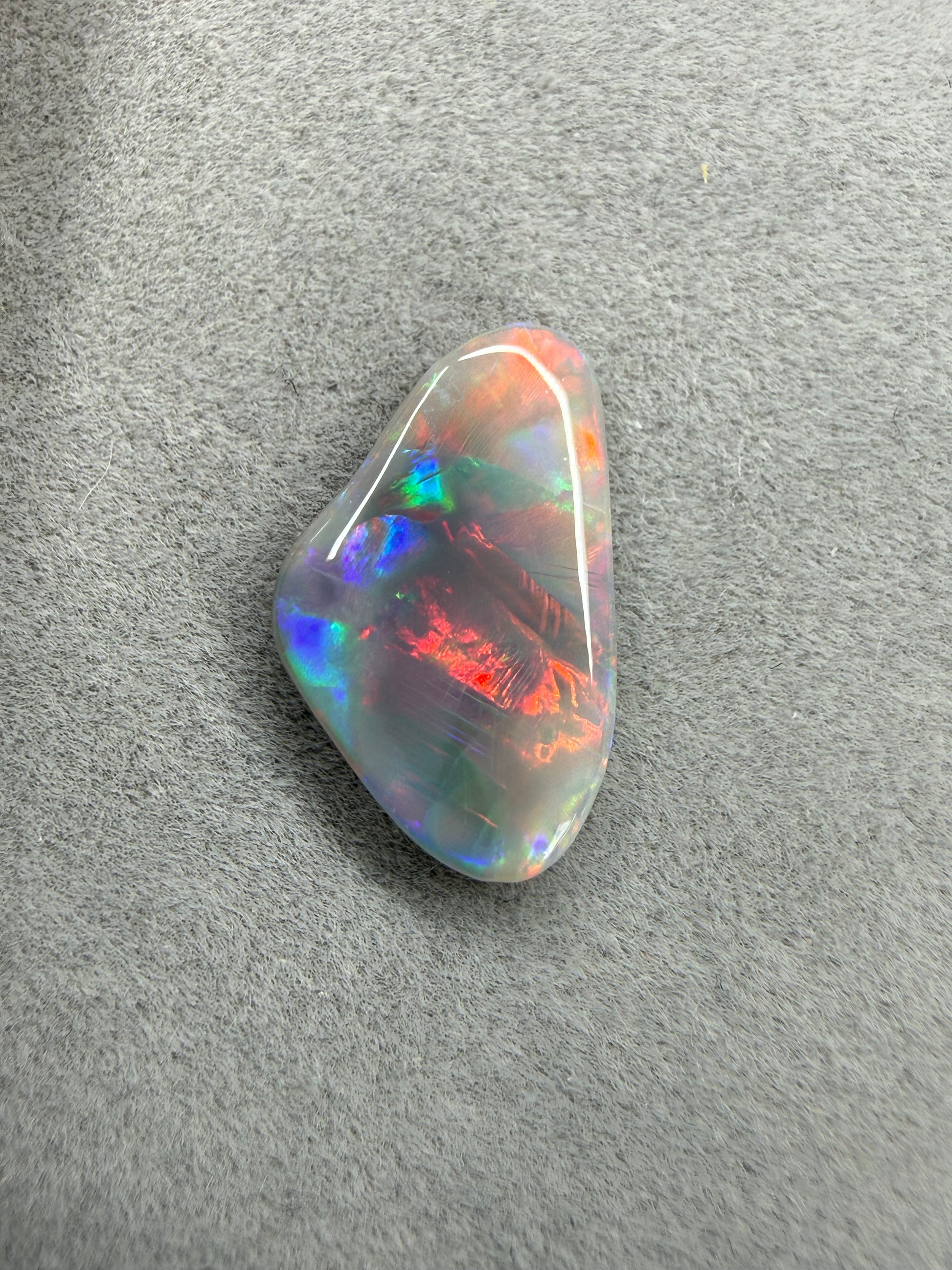 Masterpiece Opals Store Solid Dark Opal Multicolour auf grauem Hintergrund