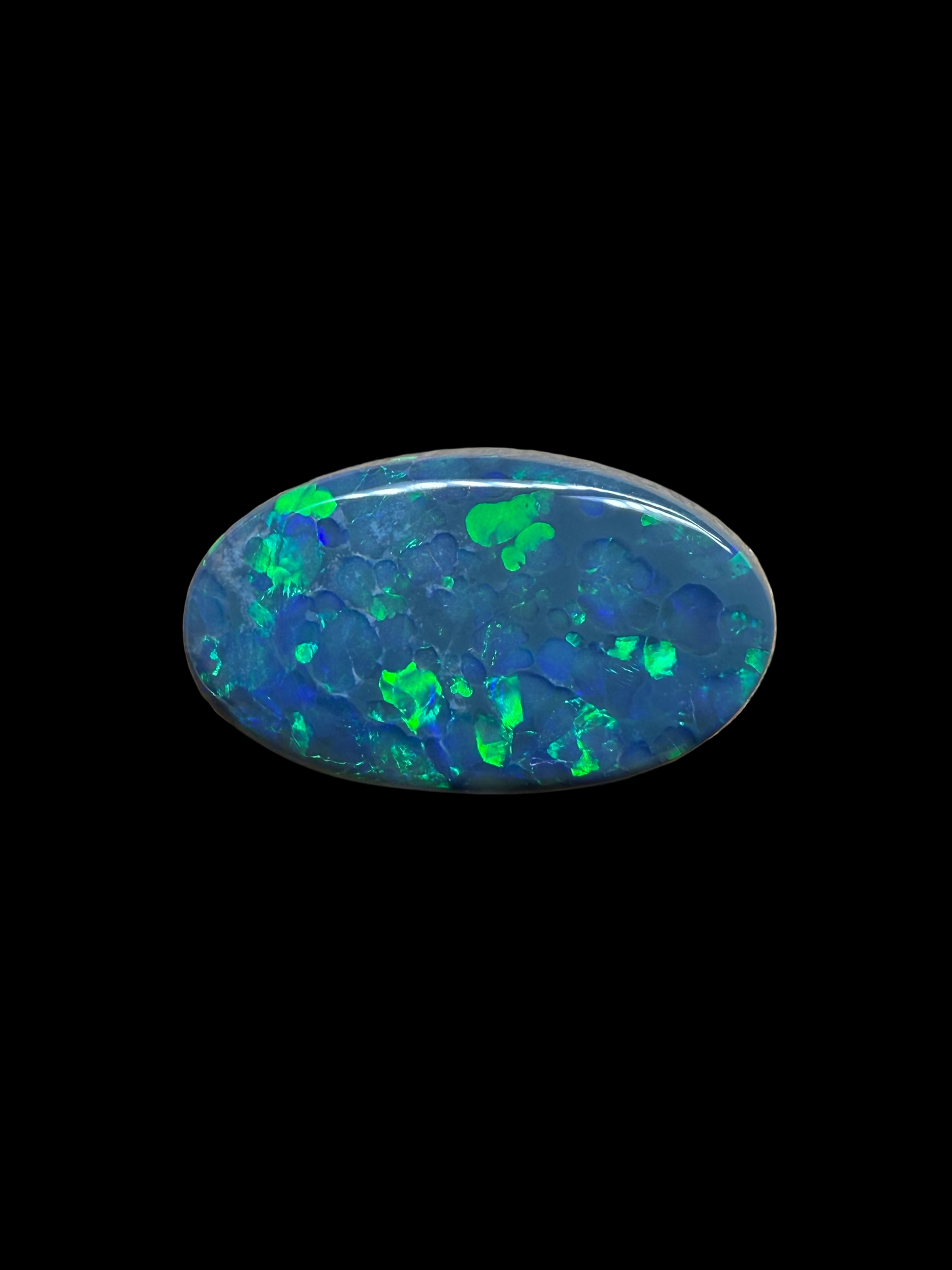 2.1ct Solid Black Opal Flagstone