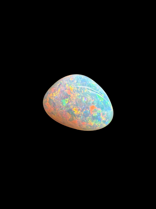 2.5ct White Opal Pink fire
