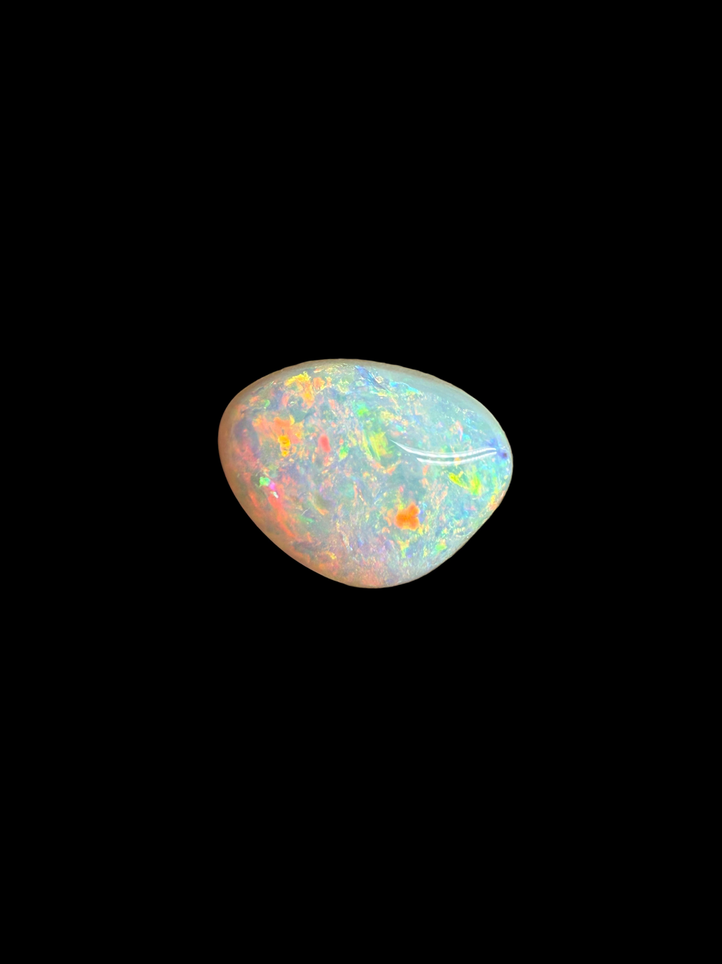 2.5ct White Opal Pink fire
