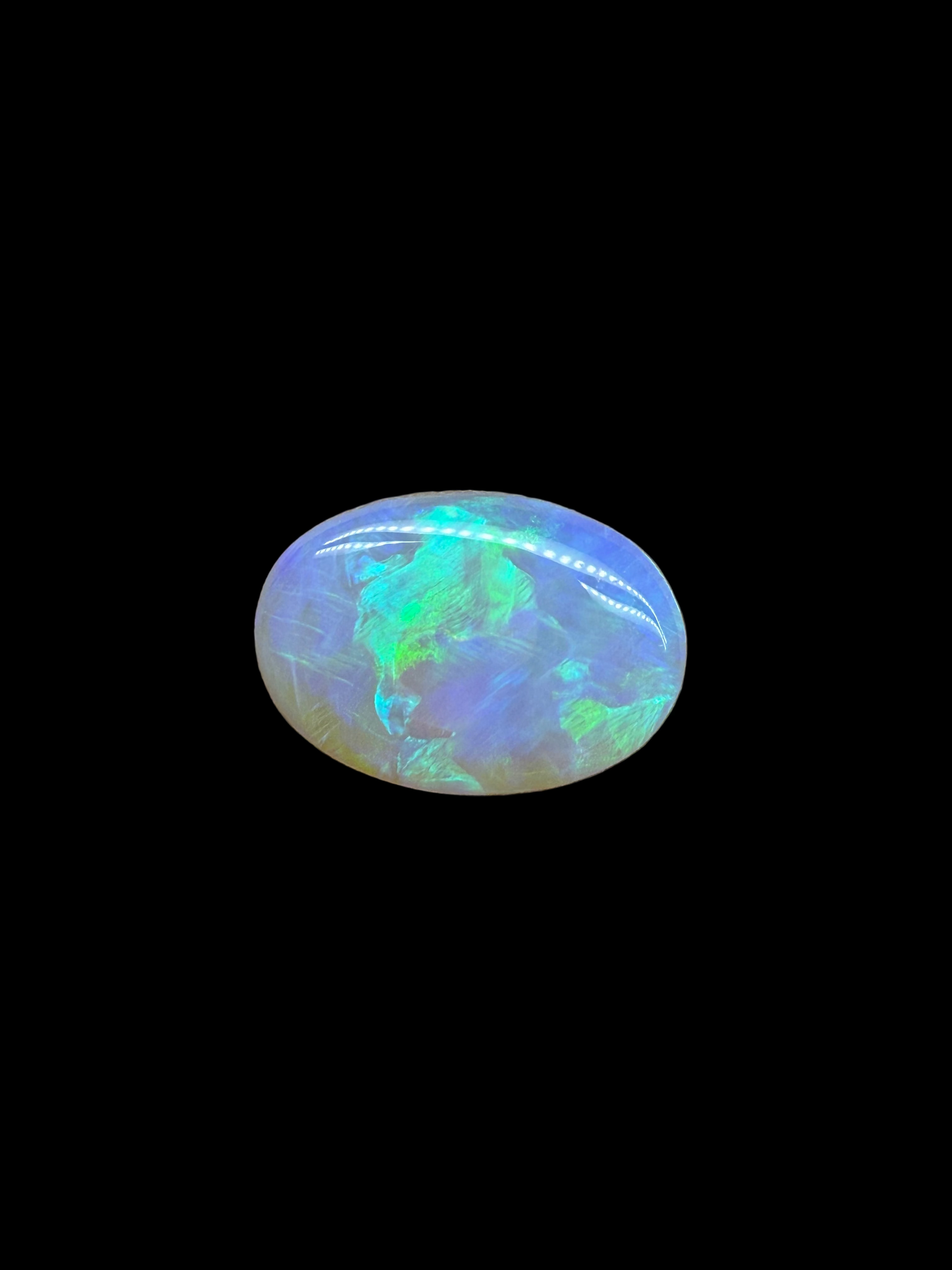1.9ct Dark Crystal Opal blue green