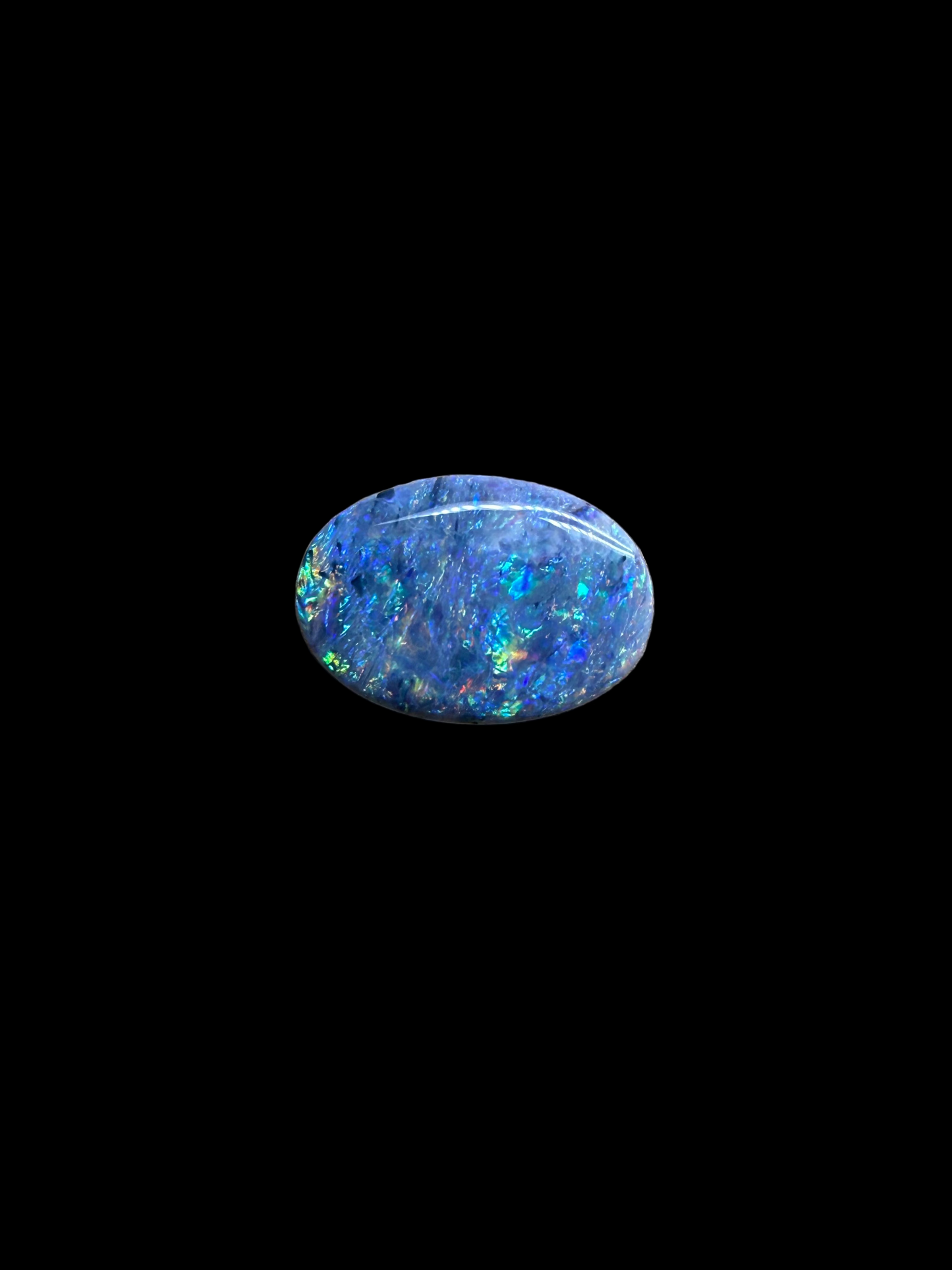 0.8ct Solid Black Opal violett Body