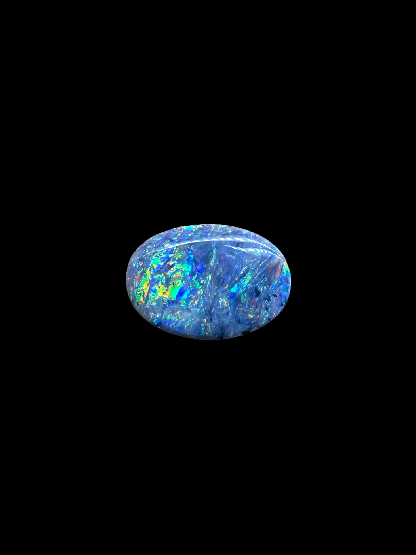0.8ct Solid Black Opal violett Body