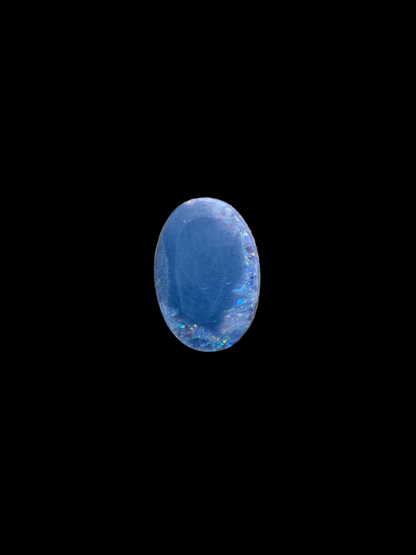 0.8ct Solid Black Opal violett Body